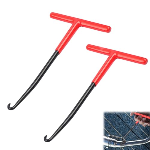 banjiabb 2 Stück Motorrad Werkzeug,Auspuff Federhaken,Federhaken,Motorrad Federzieher,Federspanner,Bremse Federhaken,T Haken Federzieher,Metall Federzug Haken,für Roller Fahrrad Moped(15.6 * 8.5cm)