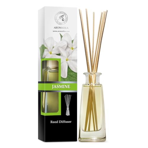Raumduft Diffuser Jasmin 100ml - Raumbeduftung - Frischer und Langanhaltender Aroma - Blumenaroma - Zimmerduft - Lufterfrischer für Raum - Zuhause - Büro - Boutique