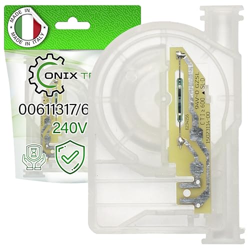 Durchflussmesser für Spülmaschine mit Originalcode 00611317 611317 Reedkontakt für Spülmaschine für Bosch für Siemens - MADE IN ITALY - Garantie 5 Jahre – ONIX TECH