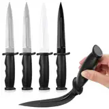 Aoriher 4 Stück Gummi Kampfkunst Trainingsmesser Gummi Messer Gefälschte Messer Übungsmesser Werkzeug Requisiten für Kampfsport Trainieren(Mehrfarbig)