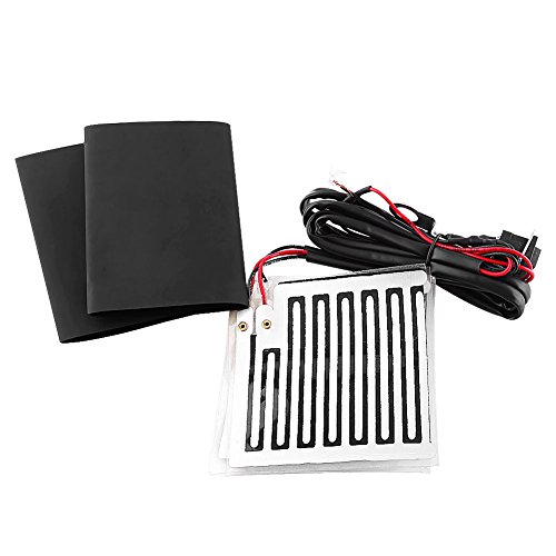 Ymiko Motorrad beheizte Lenker 12V Winter beheizte Griffpolster Einsätze Lenker Handwärmer Passend für Unifür Versal Grip ATV Motorrad ATV Schneemobil