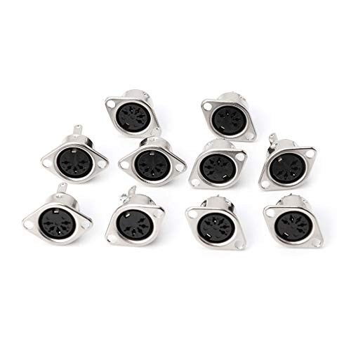 WYLZLKX 10 x 3/4/5/6/7/8-polige DIN-Adapter-Kabel-Stecker