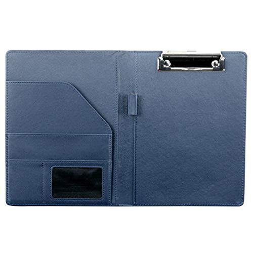 Hermosiey A5 Dokumententasche Dateiordner Zwischenablage Business Office Financial School Supplies (Blau)