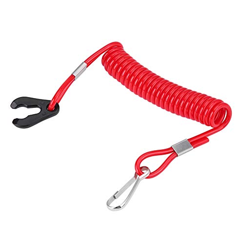 Außenborder Lanyard Bootmotor Motor Kill Stop Schalter Outboard Engine Zündung Notfall -Stoppschalter Key Lanyard Seilclip für alle Serien