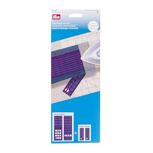 Prym 611937 Bügellineale universal Lineal, Kunststoff, Lila