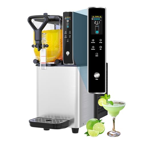 GSE Slush Maschine Zuhause 3L Margarita-Maschine selbstkühlend Slush Eismaschine Smoothies LCD Flüssigkristallanzeige Frozen Drink Maker Cocktail Maschine Slushie Für Party Geburtstag Zuhause Küche