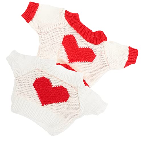 KONTONTY 2 Stück Puppen ersetzen Kleidung Bärenkleidung, Stofftierkleidung zarte Bärenkleidung dekoratives Bärenkostüm austauschbare Bärenkleidung Kleidung für Spielzeugbären