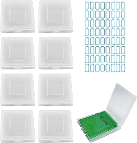 Hüllen Für Gameboy,8 Stück Klarsichthüllen-Schutzhüllen,Schutz Spiel Patrone Hülle Staub Schutzhülle,Game Cartridge Schutzhülle,Spielkartenetui Kartenboxen,Für Gameboy Color,Gameboy Pocket,GB GBC GBP
