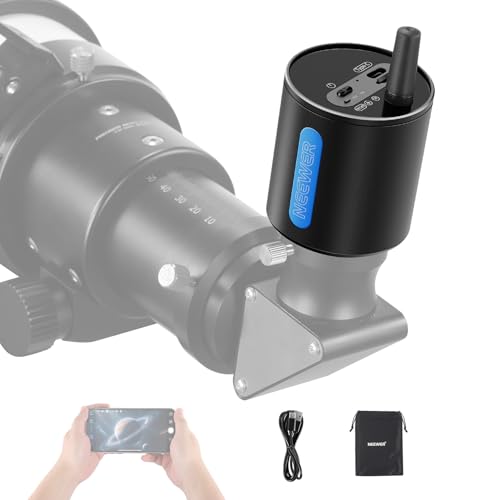 NEEWER 1,25" Elektronisches Teleskop Okular mit WiFi Hotspot App Steuerung USB C 2MP 1080P Astronomiekamera für Astrofotografie Himmelsbeobachtung Vogelbeobachtung Teleskopzubehör, LS-T22