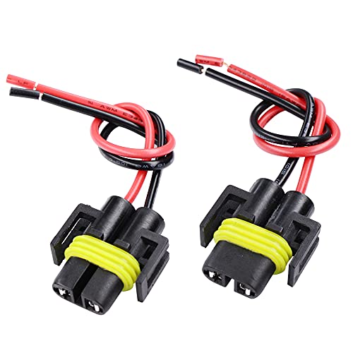 HUIQIAODS H11 H8 881 880 Keramik Kabelbaum Weiblicher Adapter Buchsenstecker für Nebelscheinwerfer Scheinwerfer (H11 H8 Weiblich)