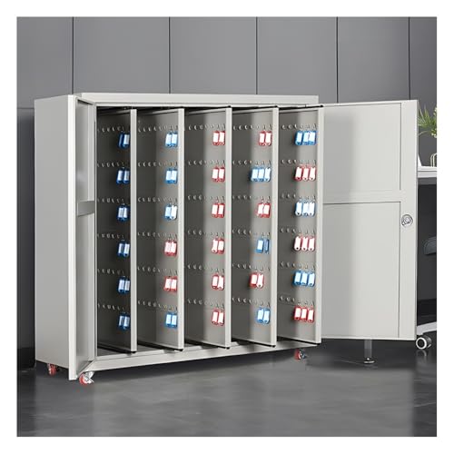 Robuster Schlüsselschrank aus Stahl mit 600-Bit-Sicherheit, ideal für Immobilienagentur, Immobilienverwaltung und Autoschlüsselaufbewahrung, inklusive Verschlusshaken und Etiketten (500 Schlüssel)
