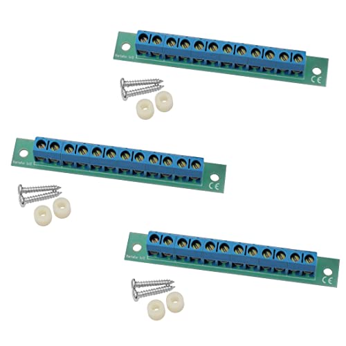 Schürberg Stromverteiler für Modellbau/RC | Gleichstrom & Wechselstrom | Verschiedene Modelle (Schraubklemme 1x12, Liefermenge: 3 Stück.)