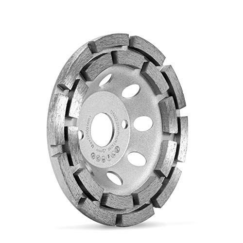 Professionelle Diamant-Topfscheibe 125 Mm Für Beton, Granit, Naturstein - 125 Mm X 22,2 Mm, Zweireihige Diamantschleifscheibe Für Effektive Oberflächenbearbeitung