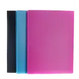 TUKA-i-AKUT [3x] Sichtbuch PP A4 insgesamt 120 Klarsichthüllen für 240 Blatt (je Buch 40 Klarsichthüllen), Transparente Hülle, Solid Präsentationsordner aus PP, 3er Set in 3 Farben, TKD8017-3x
