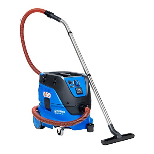 Nilfisk Sicherheitssauger ATTIX 33-2M (M-Klasse, 1400 W, Industriesauger mit Softstart, Behälter 30 l, Kabellänge 7,5 m, Luftmenge 4500 l/min, inkl. Zubehör) 107412179