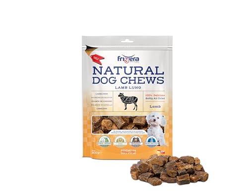 Frigera - Hundesnacks - Lammlunge 200g – Natürliche, Proteinreiche Leckerlis für Hunde
