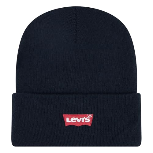 Levi's Unisex Kinder LAN Fledermausärmeln Beanie-Mütze, Schwarz, Einheitsgröße