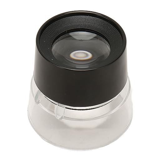PenRux, 10-fache Tragbare Zylinder-Power-Standlupe, Langlebige, Kompakte Desktop-Zylinder-Schmucklupe für Schmuckbewertung, Münzen, Briefmarken, Edelsteine, Fotografie