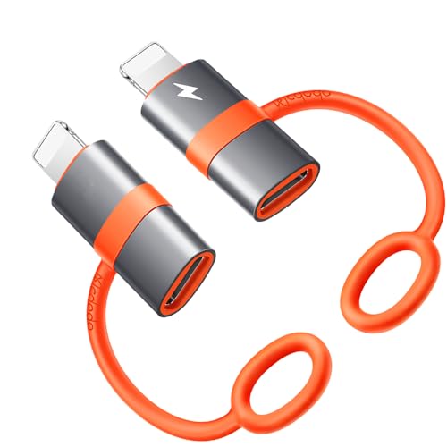 mcdodo USB C auf Lightning Adapter,Lightning USB C Aadapter 36W PD Schnellladung und Datenübertragung (nur mit Computer,Laptops) USB C-Buchse auf i-OS-Stecker Kompatibel mit iPhone