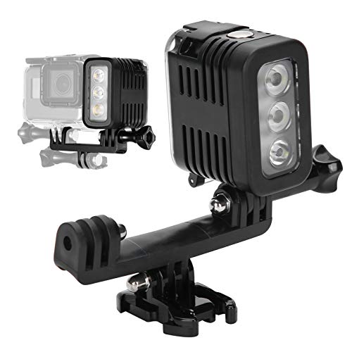 Unterwasserbeleuchtung Tauchlicht 45m Wasserdichtes Unterwasser-Tauchfülllicht LED-Video-Fülllicht für 4/3+/3/2/1/Sj4000/Sj5000/Sj6000/Yi/Hero4 Session/Hero5/Hero6