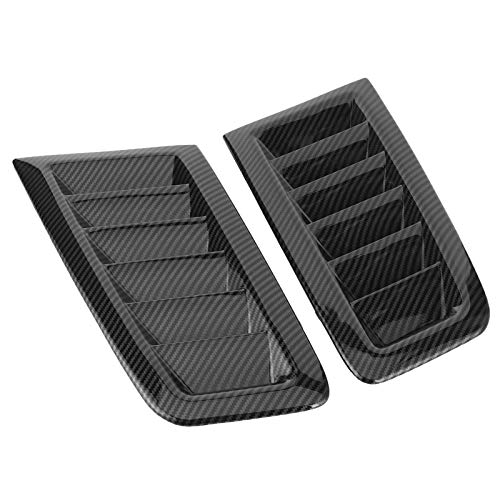 Auto-Motorhaubenentlüftung, Kohlefaser-Motorhaube, Universal-Motorhaubenentlüftungen, Entlüftung, Auto-Frontentlüftung, Motorhaubenentlüftung für RS-Stil (Kohlefaser-Optik)