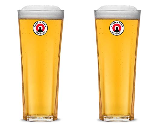 Offizielles Camden Town Brewery "Kenneth" Pint-Glas, 2 Stück