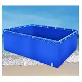 STRMAX Pool Über Dem Boden, Segeltuch-Fischteich, Tragbarer Wasserspeichertank, Faltbar, Fischteich-Reservoir, Aquakultur-Pool, Fischbecken For Die Zucht Von Koi For Die Gartenbewässerung, Wasserspeic