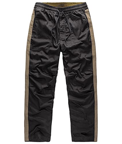 Surplus Raw Vintage Athletic Herren Stars Freizeit Hose, schwarz, L