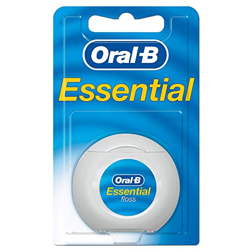 Oral-B Essentialfloss Ungewachst 50m (Zahnseide), 4er Pack (4 X 1 Stück)