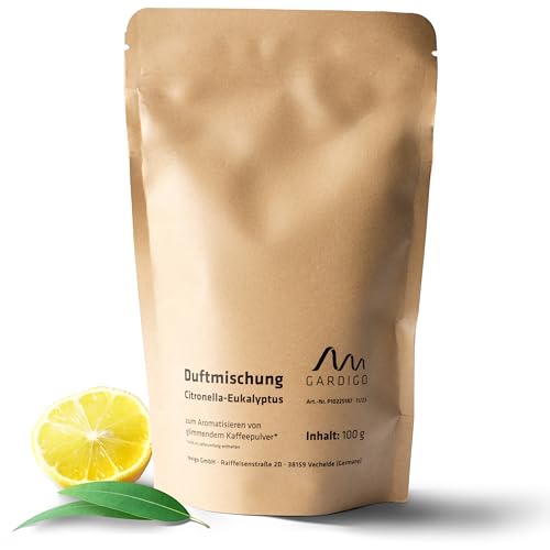 GARDIGO® Citronella-Eukalyptus Duftmischung | 100g Beutel | Nachfüllset für den Gardigo Wespenverdufter Kaffee zur Wespenabwehr durch Kaffeegeruch | Citronella-Kräutermix für angenehmeren Geruch
