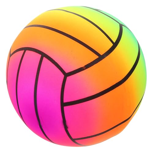 VANZACK Aufblasbarer Rainbow Volleyball Wasserball Für Indoor Und Outdoor Sport Farben Perfektes Für Strand Und Pool