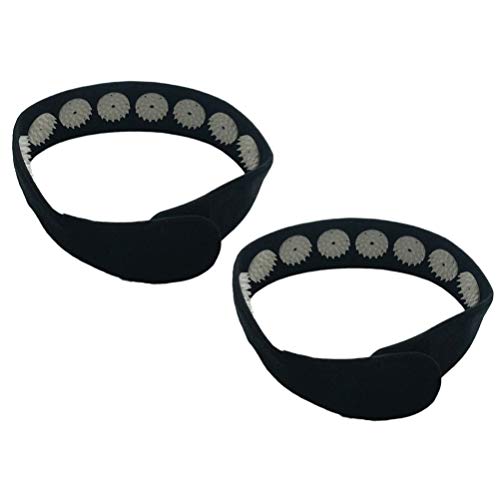 EXCEART 2Pcs Akupressur Wraps Praktische Komfortable Akupunktur Massage Gürtel Stirnbänder für Kopf Stress Entspannung Yoga Fitness Täglichen Gebrauch Akupunktur Kopf