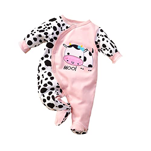 KIDDLETOWN Baby Schlafanzug, Strampler Neugeborene, Baby Schlafstrampler, Baby Strampler Langarm, Baby Pyjam, Baby Kleidung Mädchen, Babyschlafanzug Baumwolle, Schlafanzug für Mädchen Jung