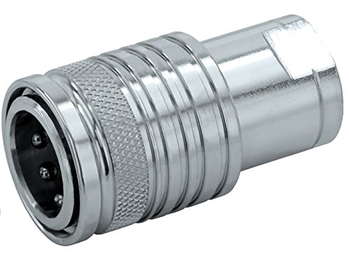 Muffe für Hydraulik-Stecker mit Pilzventil für Steck-Kupplung, Baugröße 2-3 oder 4, erfüllt DIN 3852, für Landwirtschaft Baumaschinen und Industrie (3-1/2")