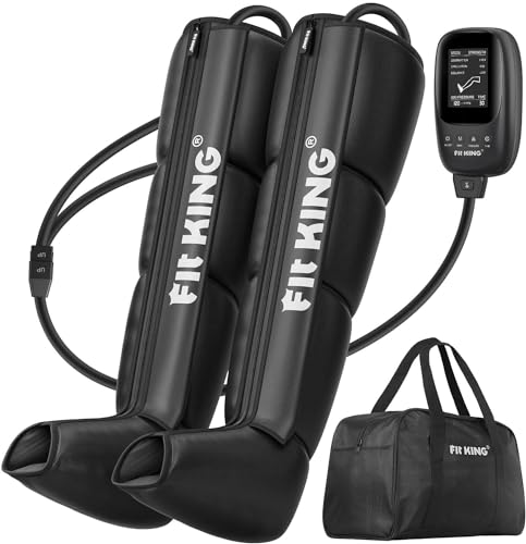 FIT KING Beinmassagegerät, Kompressionsstiefel für Bein Massage Recovery Boots Verbessert die sportliche Leistung bei Schmerzen und Durchblutung (Mittlere Größe)