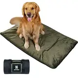 OneTigris Hundedecke 110cm*68cm, Verdickung Samt Hundematte mit Rutschfester Sohle, Velvet Hundebett für Große & Mittelgroße Hunde Reise Camping Outdoor, Reversibel und Tragbar Händewaschen