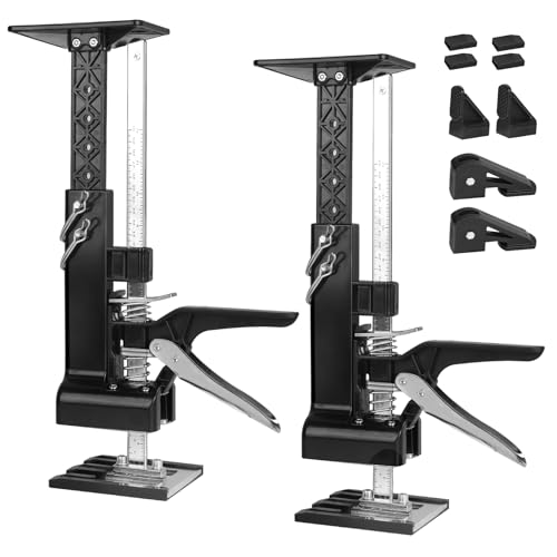 DBREAKS 3-in-1 Multi Arbeitssparender Arm, 2 Pcs Multifunktionale Handhebewerkzeug, mit Schrankwagenheberstützstange & Holzbearbeitungsklemmen, Arm Handwerkzeug Heber, Keramikfliesen Höhenregler
