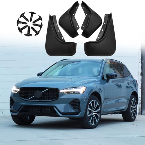 ERMWALR für Volvo Xc60 2018–2023 Schmutzfänger-Set von 4 Keine Bohrung erforderlich Auto Fender Flexible PP Schlammklappe Spritzschutz (Vlv Xc60 18–23)