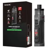 SMOK RPM 5 Pro Pod Mod Kit, 80W Leistung, stufenlose Luftstromregelung, 0.96" TFT-Display, 6.5ml Kapazität, Typ-C-Ladung, schwarzes Leder (externe 18650-Batterie nicht enthalten) Kein Nikotin
