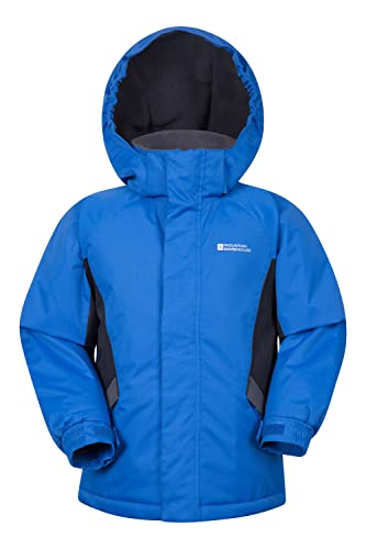 Mountain Warehouse Raptor warme Winterjacke für Kinder - wasserdichter Parka für Jungen und Mädchen, für extreme Kälte und Schnee, Ski-Jacke mit Taschen Kobalt Kinder 152 DE (11-12 Jahre)