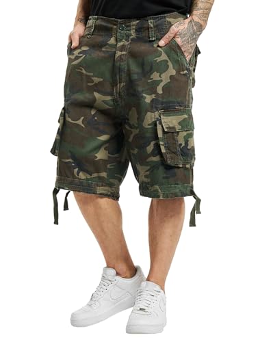 Brandit Shorts URBAN Legend NEU Kurze Hose Cargo Vintage Short BW Army Bermuda, Größe:L, Farbe:Woodland