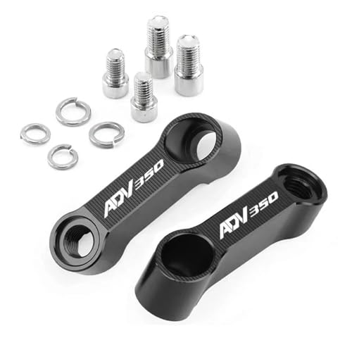 Erweiterter Riser Für HON&DA ADV350 ADV 350 350ADV Motorrad Spiegel Riser Erweiterung Halterung Rückspiegel Verlängerung Sitz(Black)
