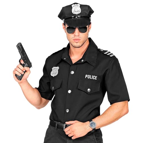 W WIDMANN MILANO Party Fashion - Kostüm Hemd Polizist, Uniform, Polizei, Police Officer, Faschingskostüme