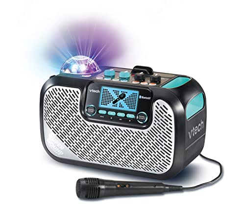 Vtech Super Sound Karaoke-Box mit hochwertigem Klang, Mikrofon, Discokugel, tollen Soundeffekten und Stimmverzerrer - Ab 14 Jahren, Mehrfarbig