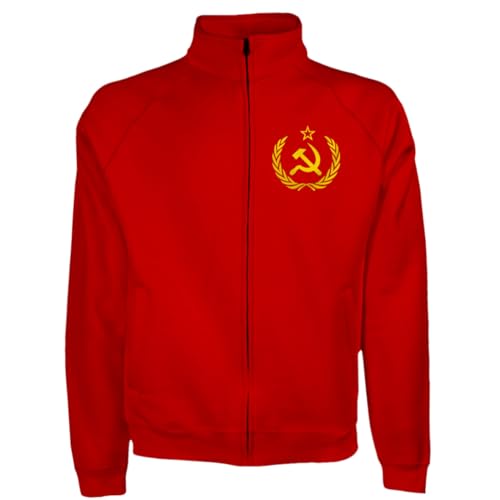 ProTexDruck Textilhandel CCCP rot Stehkragenjacke Jacke S