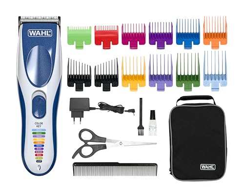 Wahl 09649-016 ColorPro Cordless Haarschneidemaschine, Blau, Silber