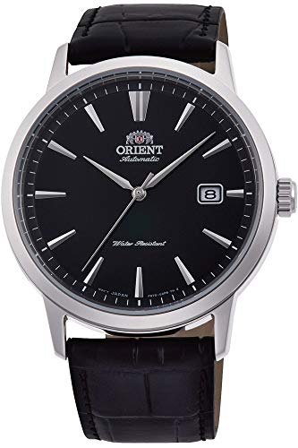 Orient Herren Analog Automatik Uhr mit Leder Armband RA-AC0F05B10B