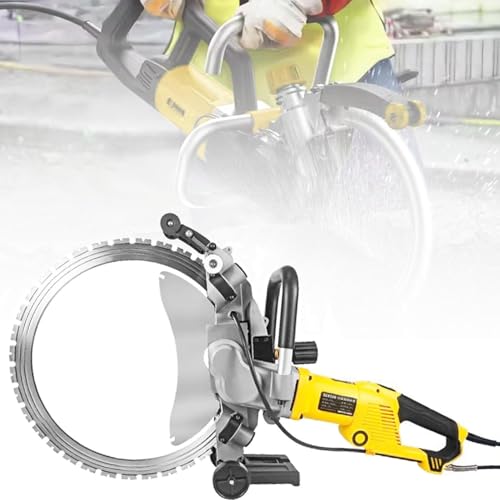 Elektrische Ringsäge-Wandschneidemaschine, 5000 W Betonschneidesäge, elektrische Trennsäge, Nutschneidemaschine für Beton, Stein, Ziegel, Dachziegel, 290 mm Schnitttiefe