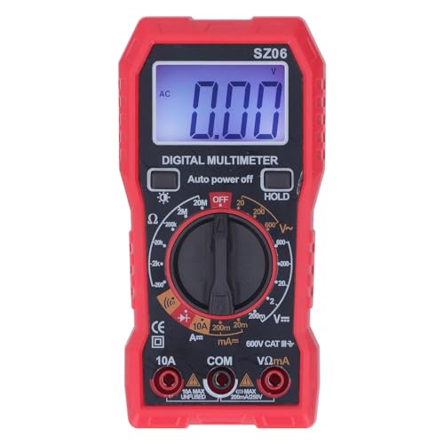 Digital Multimetervoltage Mult Digital Multimeter Hochgenauigkeit HD Backlit Burning Multifunktionales Stromspannungsmessgerät für die Wartung der REP -Wartung Das Tragbare der Discover Unsere