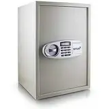 BITUXX® Elektronischer Safe Tresor Wandtresor Wandsafe Geldschrank Möbeltresor Stahlschrank Geldsafe Geldtresor Panzerschrank Dokumententresor Lichtgrau